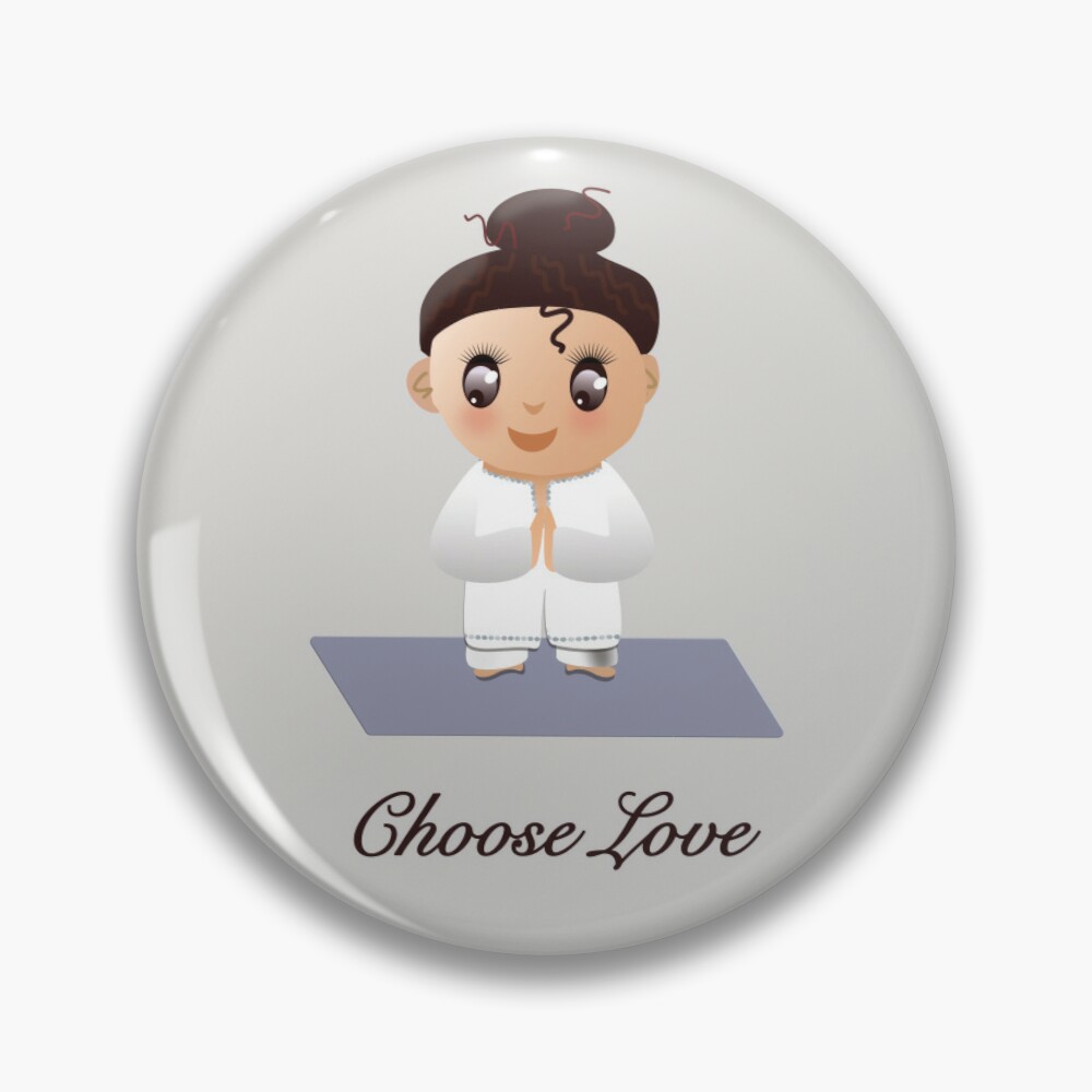 Girl in prayer choose love pin